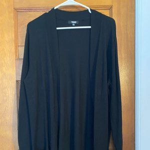 Long Black Cardigan Size XL
